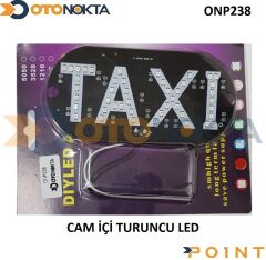 TAKSİ ÖN CAM LEVHASI BEYAZ LED Lİ  POİNT