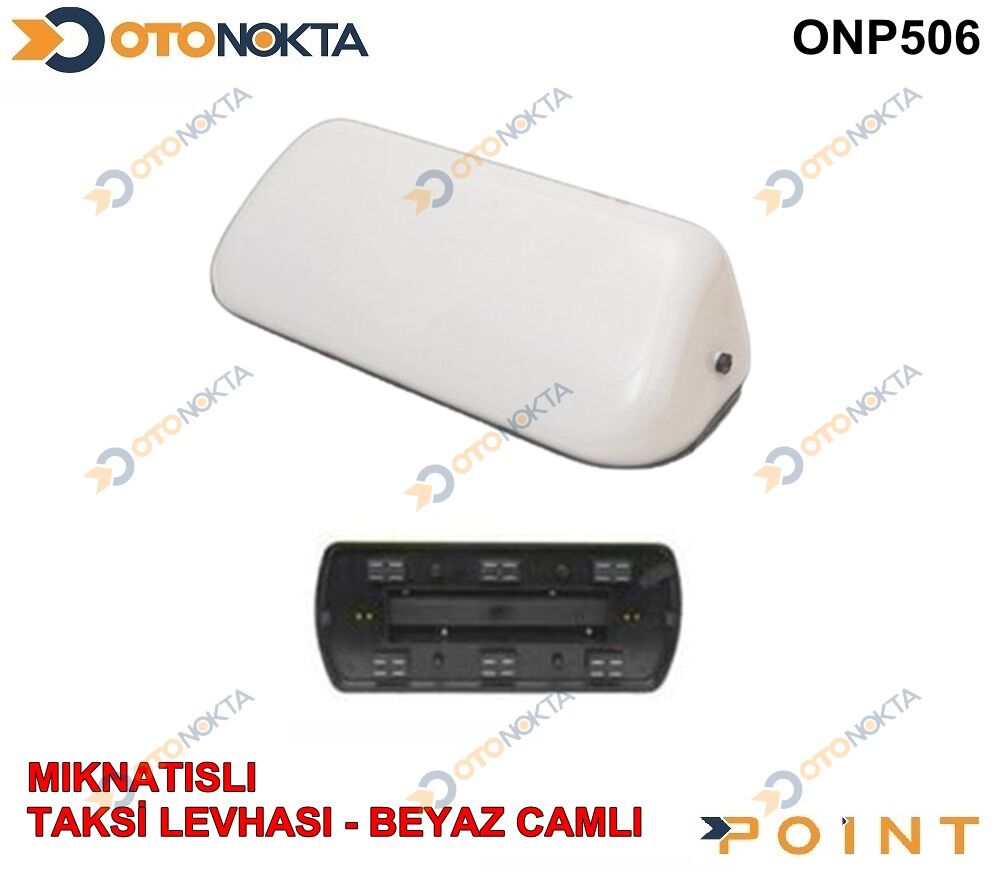 TAKSİ LEVHASI MIKNATISLI BEYAZ CAMLI