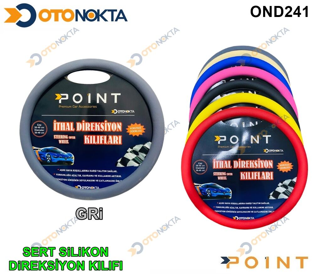 DİREKSİYON KILIFI LÜKS KOKUSUZ SERT SİLİKON GRİ