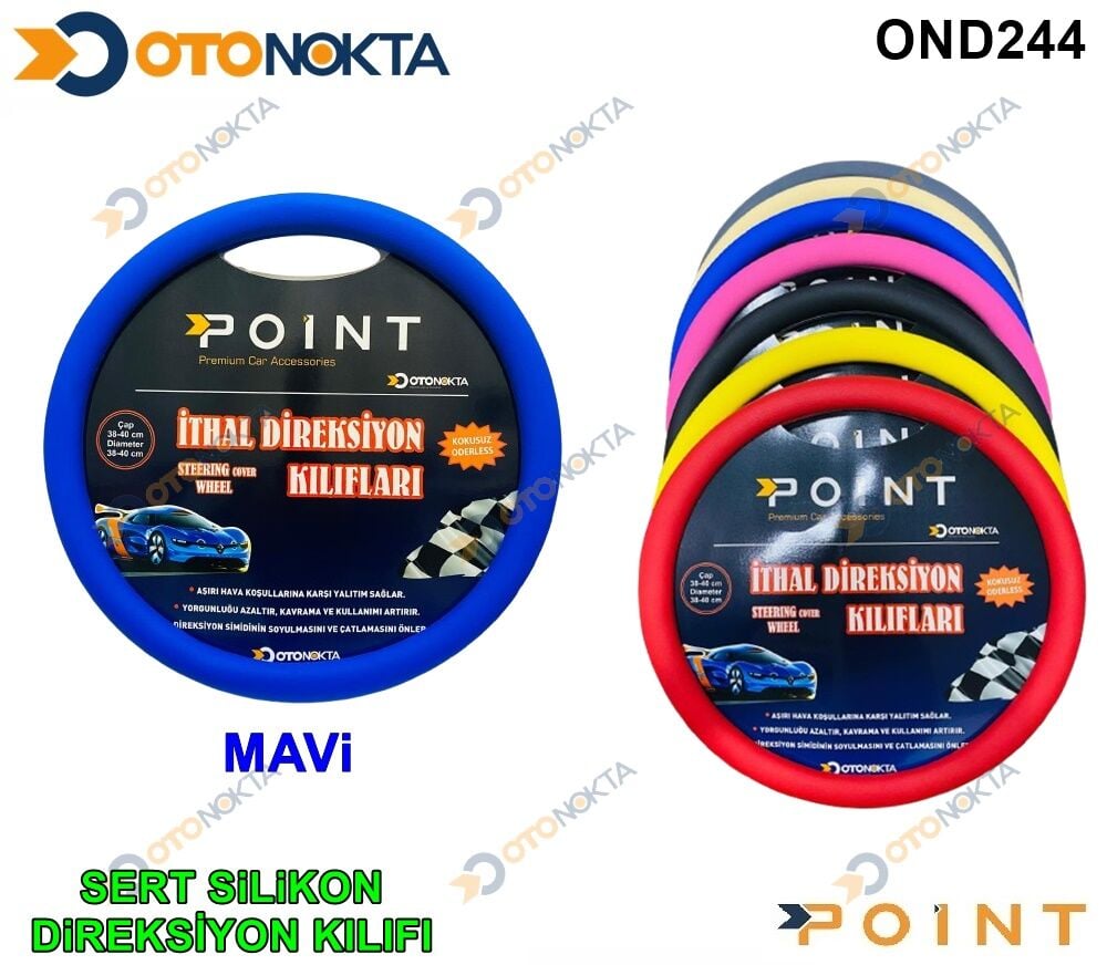 DİREKSİYON KILIFI LÜKS KOKUSUZ SERT SİLİKON MAVİ