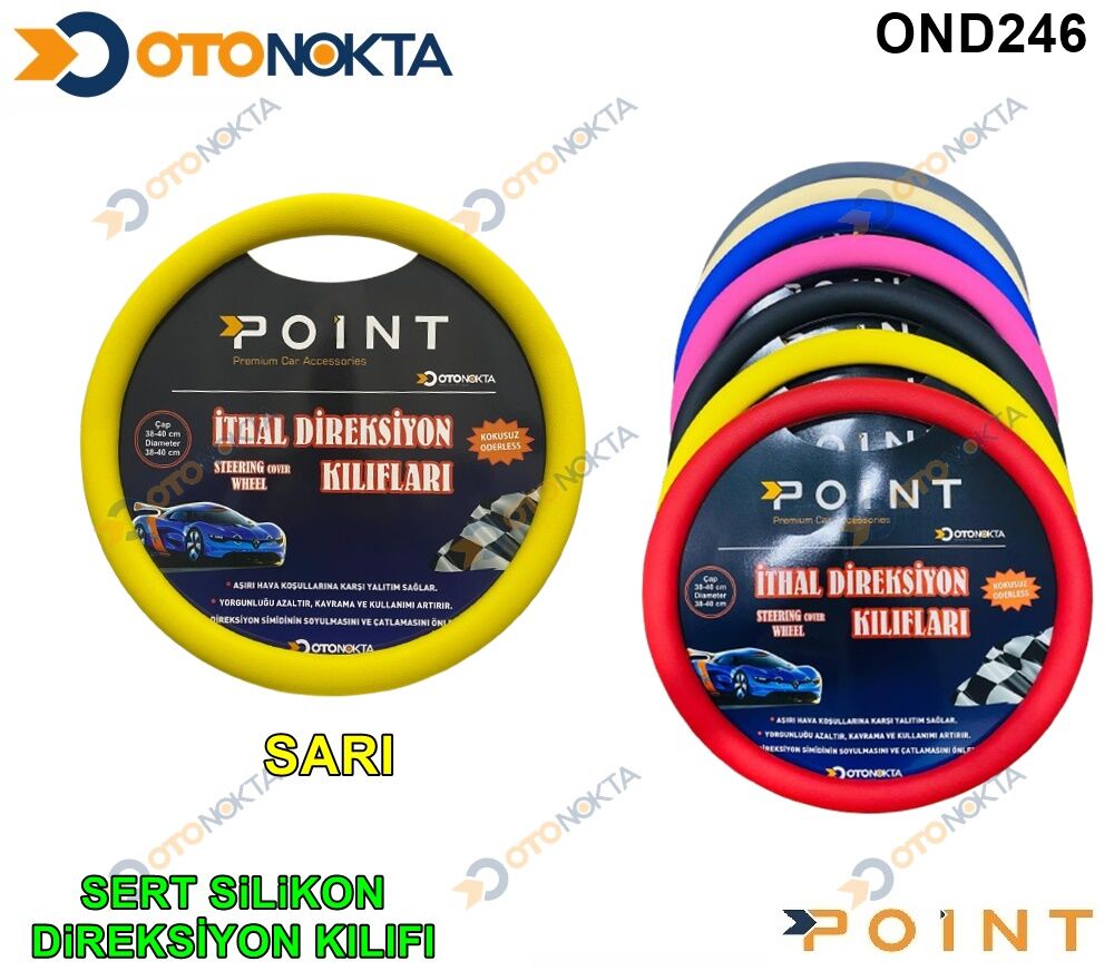 DİREKSİYON KILIFI LÜKS KOKUSUZ SERT SİLİKON SARI