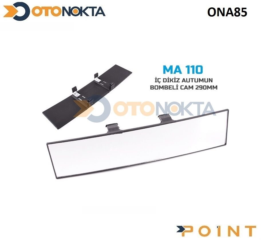 AYNA İÇ DİKİZ TIRNAKLI BOMBELİ CAM 290 MM MA110
