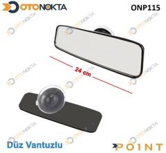 AYNA İÇ VANTUZLU 24 CM SİYAH İTHAL