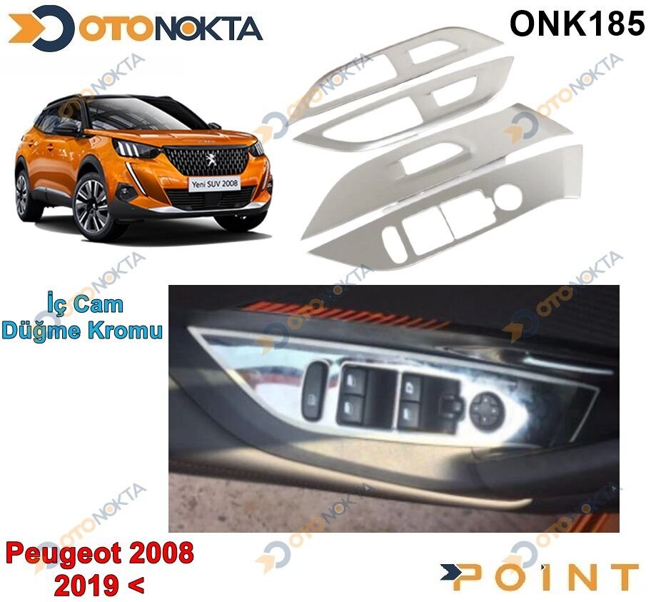 PEJO 2008-2019> İÇ CAM DÜĞMES ÇERECEVESİ KROMU
