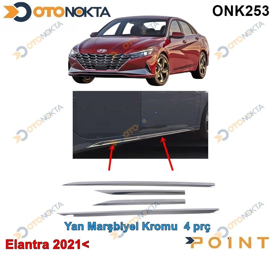 YAN MARŞBEL KROM ÇITASI 4 PRÇ ELANTRA 2021 POİNT