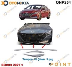 ÖN TAMPON ÇITASI KROMU 3 PRÇ ELANTRA 2021 POİNT