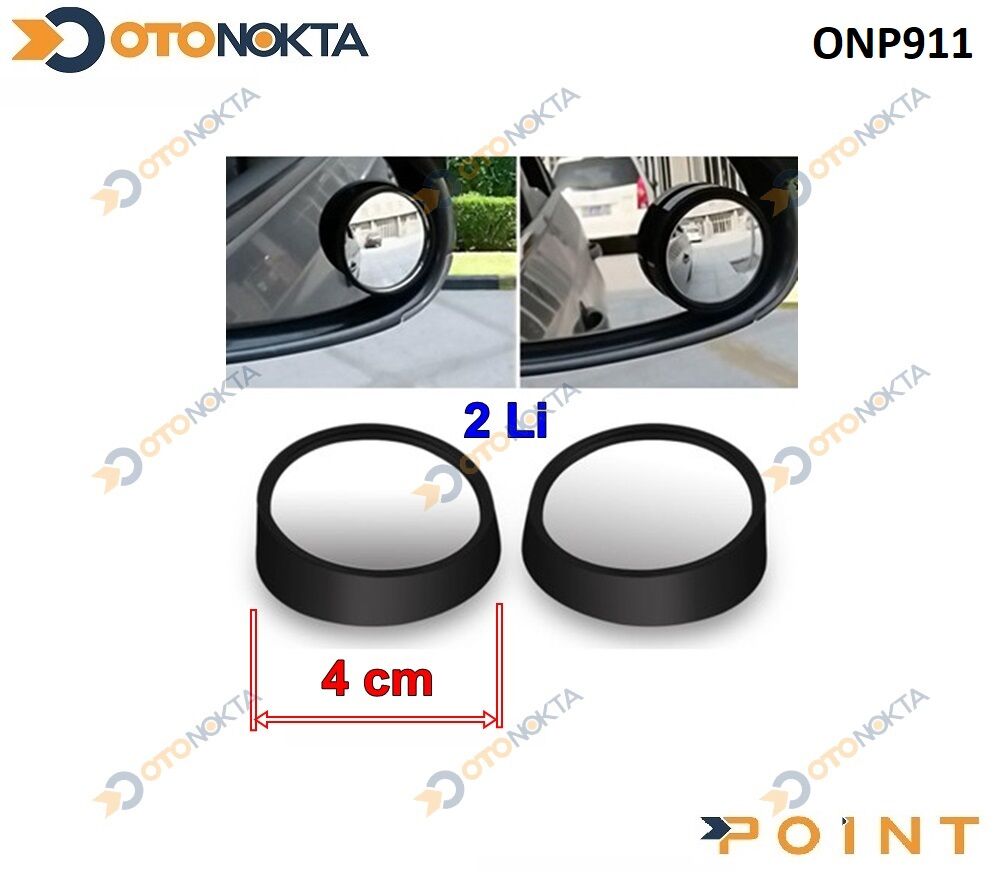 KÖR NOKTA AYNASI 4 CM 2 Lİ SİYAH POİNT
