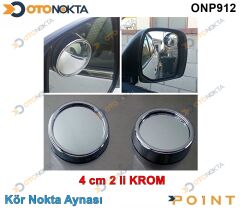 KÖR NOKTA AYNASI 360 DERECE  4 CM 2 Lİ KROM  POİNT