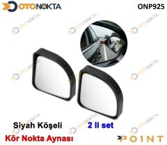 KÖR NOKTA AYNASI 2 Lİ OYNARLI KÖŞELİ SİYAH POİNT