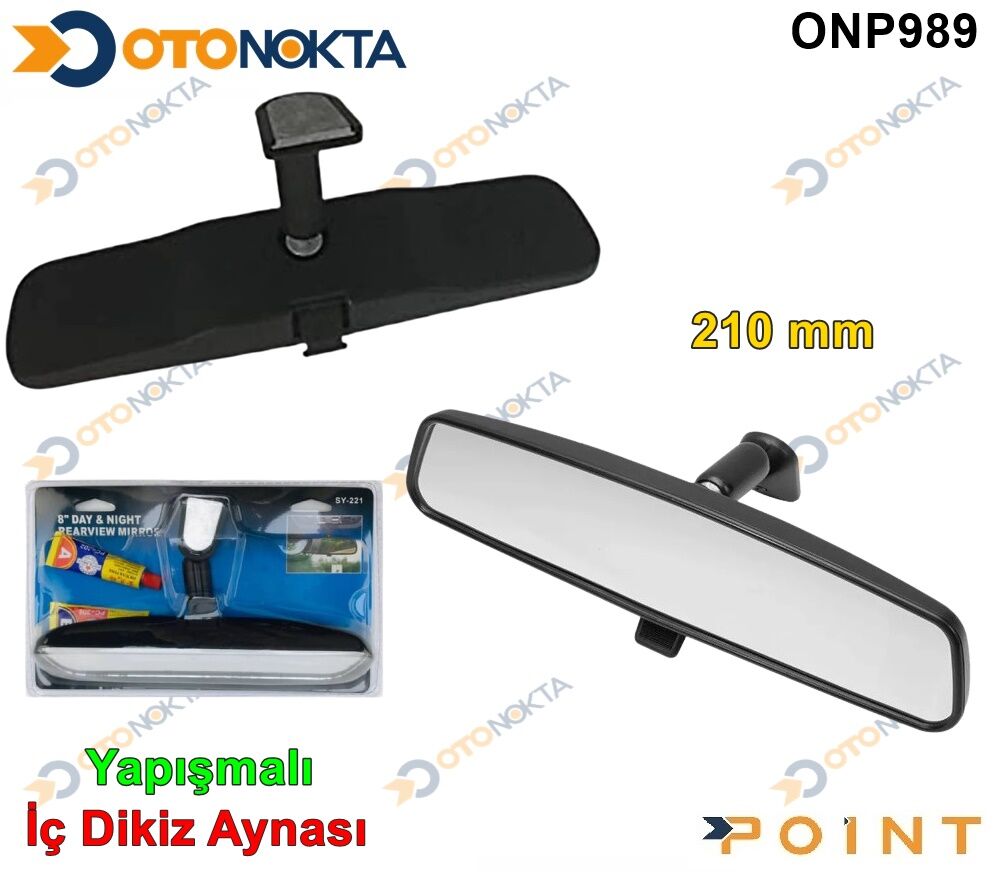 AYNA İÇ YAPIŞMALI 210 MM SİYAH POİNT