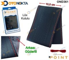 DİREKSİYON KILIF DİKMELİ DERİ SİYH KIRMZI İP POİNT