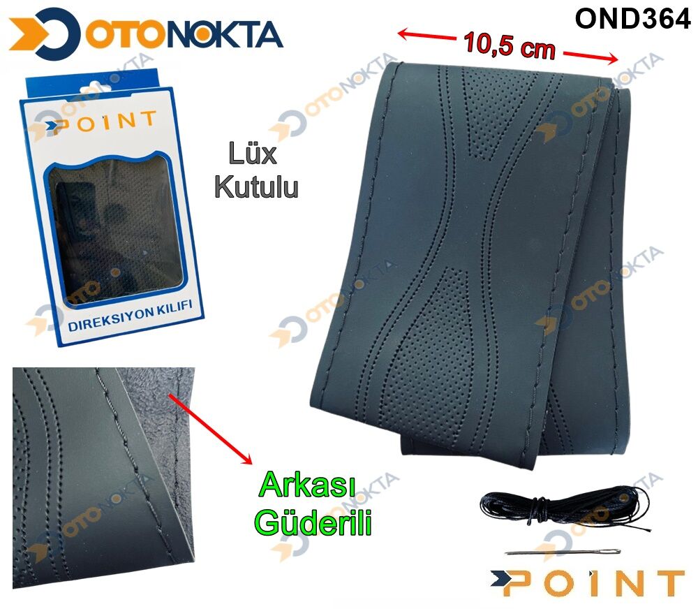 DİREKSİYON KILIF DİKMELİ DERİ DESENLİ SİYH 2 POİNT