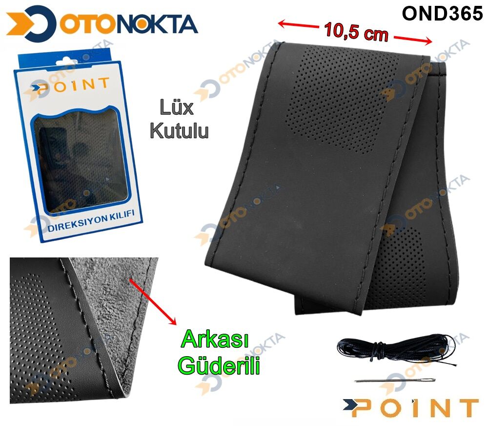 DİREKSİYON KILIF DİKMELİ DERİ SİYH İPLİ POİNT