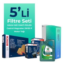 BOSCH Opel Combo 1.5 Dizel Filtre Bakım Seti Castrol Motor Yağlı (2018-2025) 5 Li