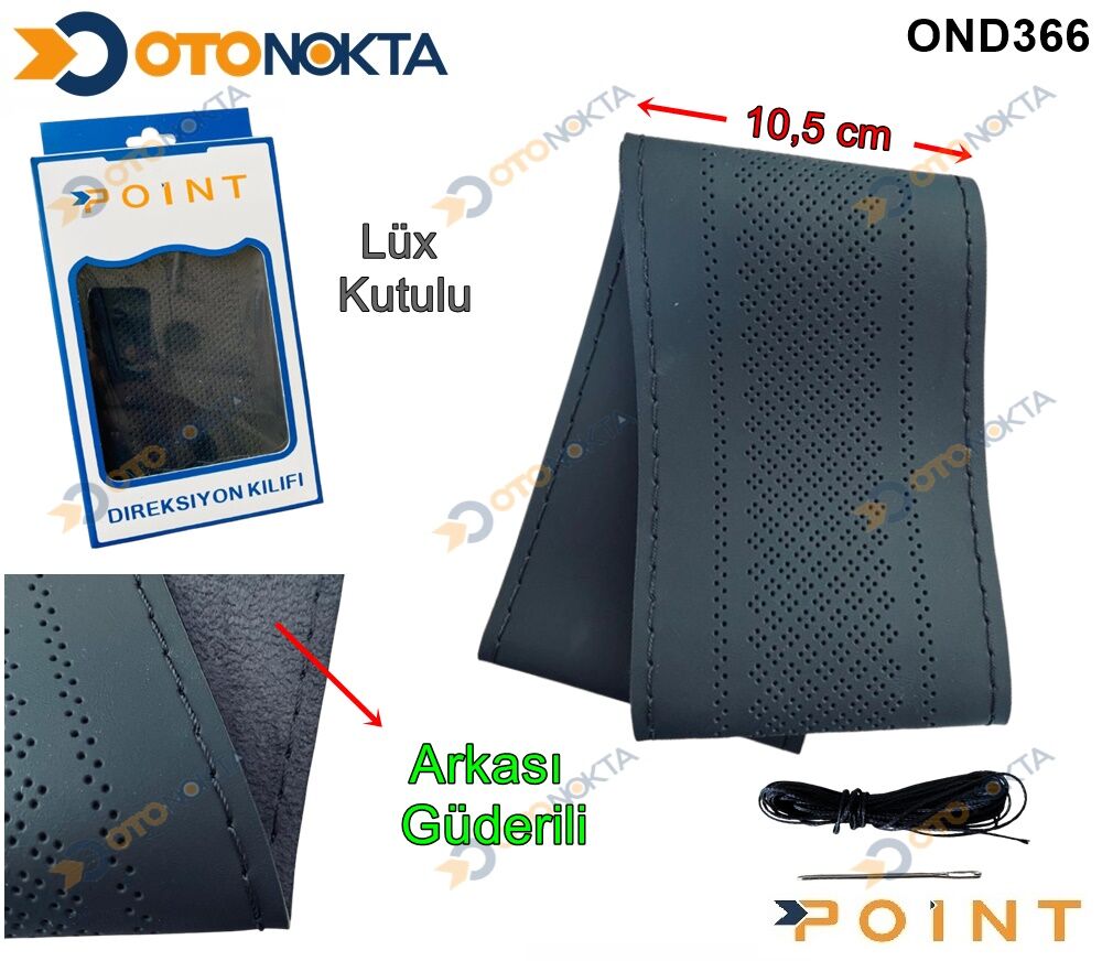 DİREKSİYON KILIF DİKMELİ DERİ DESENLİ SİYH 3 POİNT