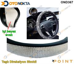 DİREKSİYON KILIFI GEÇME BEYAZ TAŞLI POİNT