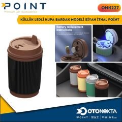 KÜLLÜK LEDLİ KUPA BARDAK MODELİ SİYAH İTHAL POİNT