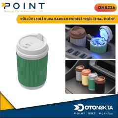 KÜLLÜK LEDLİ KUPA BARDAK MODELİ YEŞİL İTHAL POİNT