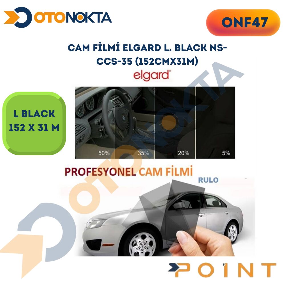CAM FİLMİ ELGARD L. BLACK NS-CCS-35 (152cmx31m)