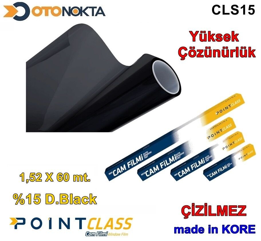CAM FİLMİ ÇİZİLMEZ 152X60 D.BLACK  %15 POİNT