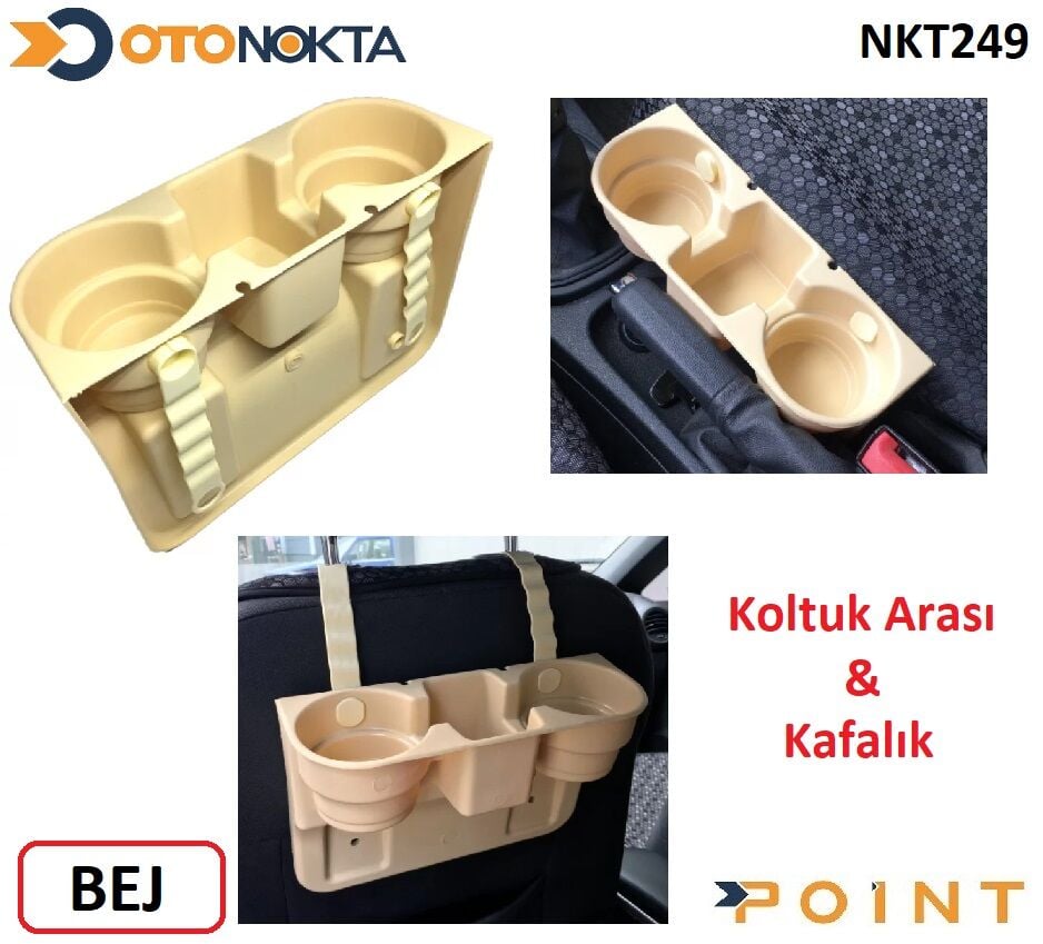 BARDAKLIK KOLTUK KAFALIK ARASI BEJ PLASTİK