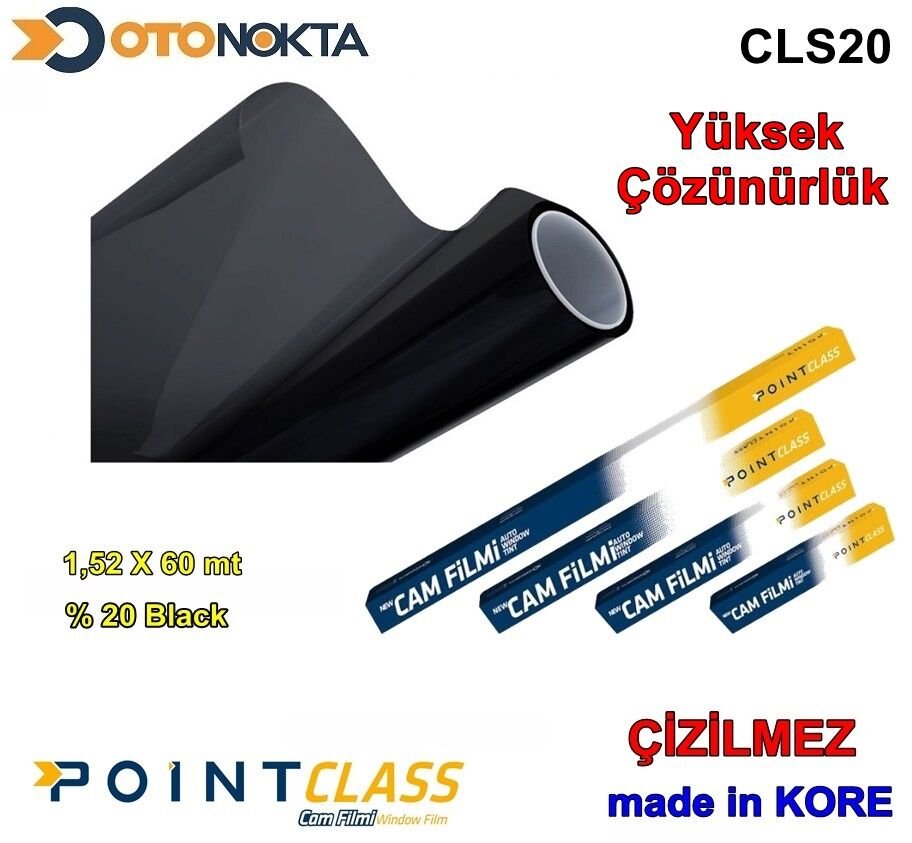 CAM FİLMİ ÇİZİLMEZ 152X60 BLACK  %20 POİNT