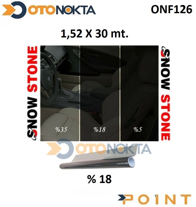 CAM FİLMİ 152X30MT ÇİZİL DARK BLACK %18 SNOW STONE