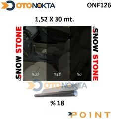 CAM FİLMİ 152X30MT ÇİZİL DARK BLACK %18 SNOW STONE