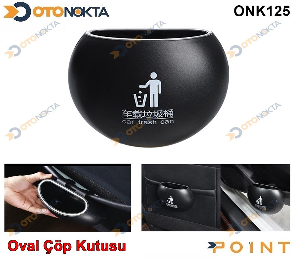 KÜLLÜK ÜNİVERSAL OVAL GEÇMELİ ÇÖP KUTUSU POİNT