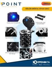 KÜLLÜK LÜX KRİSTAL PIRLANTA SİYAH  IŞIKLI POİNT