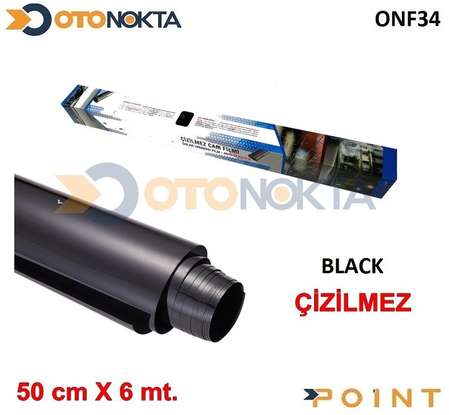 CAM FİLMİ ÇİZİLMEZ KUTU 50cmX6m BLACK TEXZON