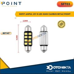 SOFİT AMPÜL 12V 8 LED 41MM CANBUS BEYAZ POİNT
