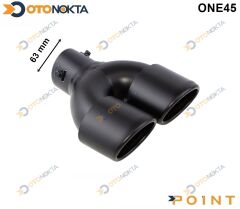 EGZOZ UCU MAT SİYAH ÇİFT UÇLU 63 MM M1991 POİNT