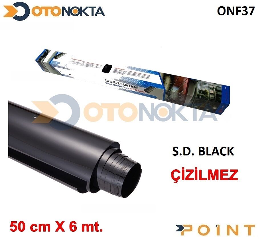 CAM FİLMİ ÇİZİLMEZ KUTU 50cmX6m S.D.BLACK TEXZON