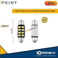 SOFİT AMPÜL 12V 8 LED 36MM CANBUS BEYAZ POİNT