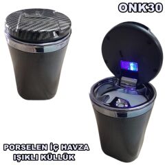 KÜLLÜK LÜX KAPAKLI LEDLİ SİYAH KROM İTHAL POİNT