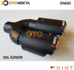 EGZOZ UCU AKRAPOVİC ÇİFT UÇLU 90 LIK MODELİ SOL