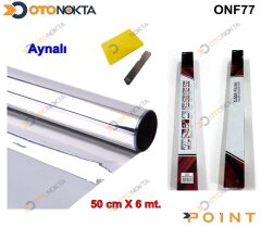 CAM FİLMİ KUTU 6MTX50CM AYNALI SILVER TEXZON