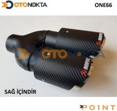 EGZOZ UCU AKRAPOVİC ÇİFT UÇLU 90 LIK  MODELİ SAĞ