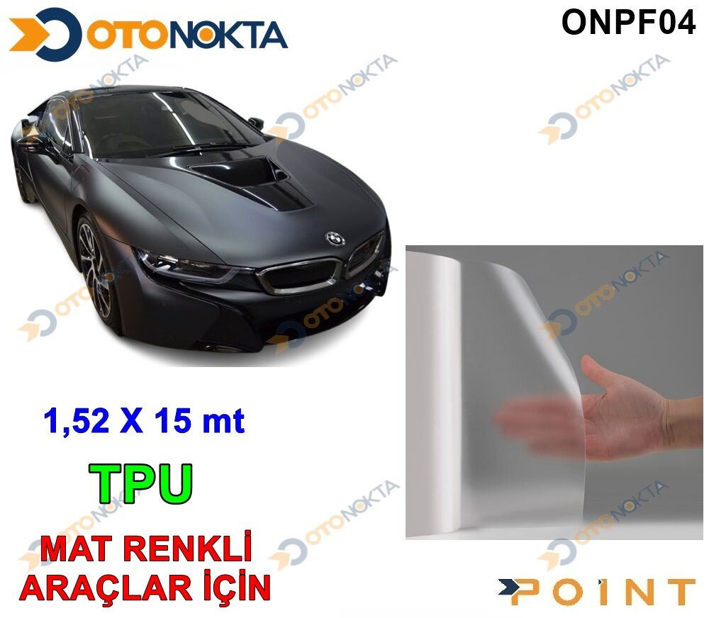 KAPUT KORUMA FİLMİ PPF MAT ŞEFFAF 152X15M TPU POİN