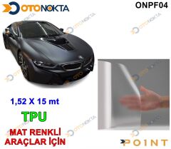 KAPUT KORUMA FİLMİ PPF MAT ŞEFFAF 152X15M TPU POİN