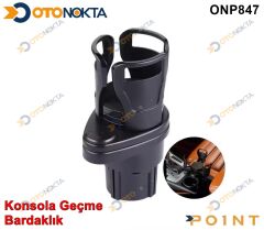 BARDAKLIK ORTA KONSOLE GEÇMELİ SİYAH İTHAL POİNT