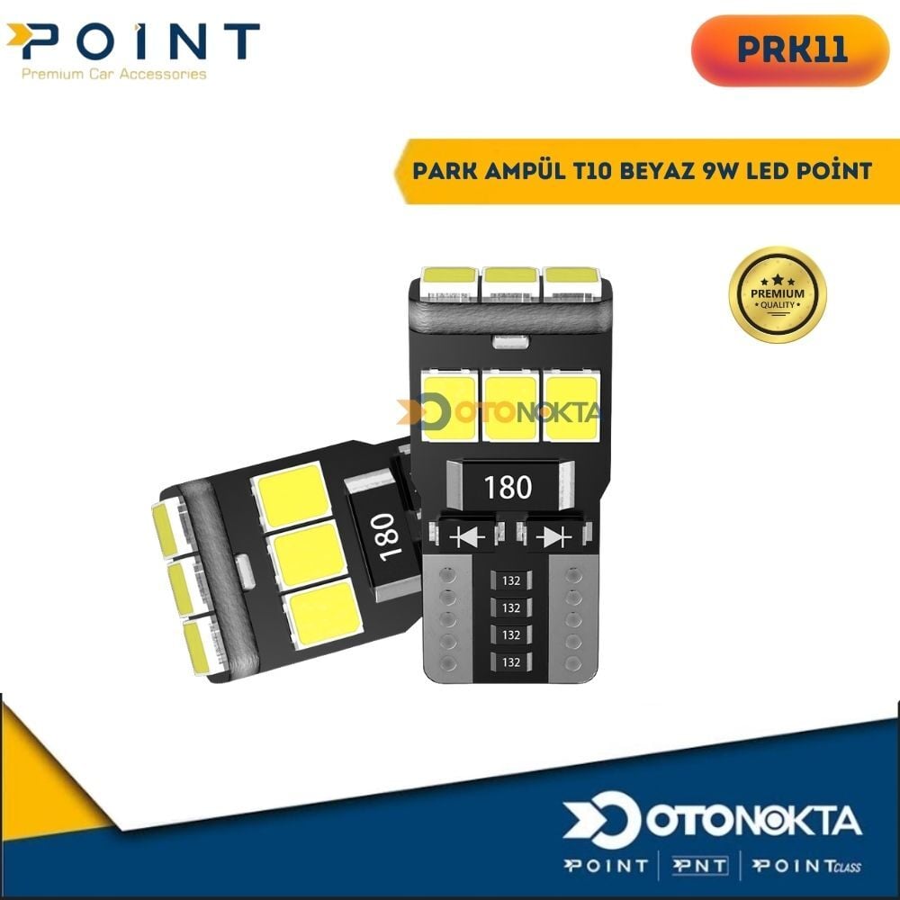 PARK AMPÜL T10 BEYAZ 9 LED POİNT