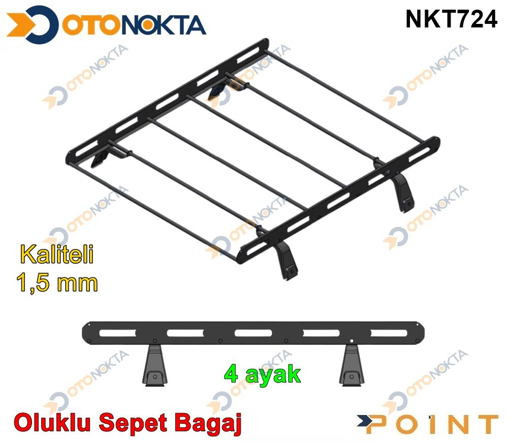 SEPET OLUKLU BAGAJ ORTA BOY 4 AYAK KALİTELİ 1,5MM