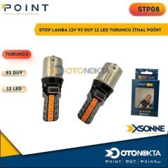 STOP LAMBA 12V 93 DUY 12 LED TURUNCU İTHAL POİNT