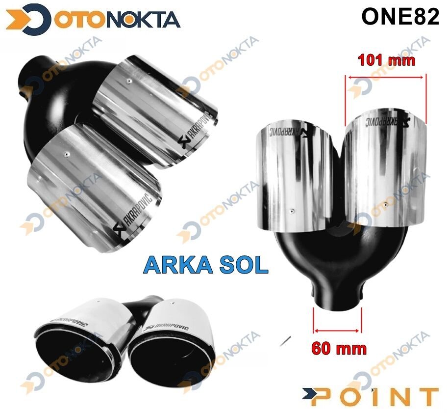 EGZOZ UCU AKRAPOVİÇ KROM 101 LİK ÇİFT SOL