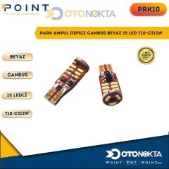 PARK AMPÜL DİPSİZ CANBUS BEYAZ 15 LED T10 12V