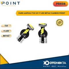 PARK AMPÜLÜ T10 12V 9 LED BEYAZ CANBUS POİNT