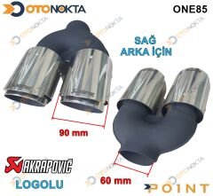 EGZOZ UCU AKRAPOVİÇ KROM 90 LIK ÇİFT  SAĞ