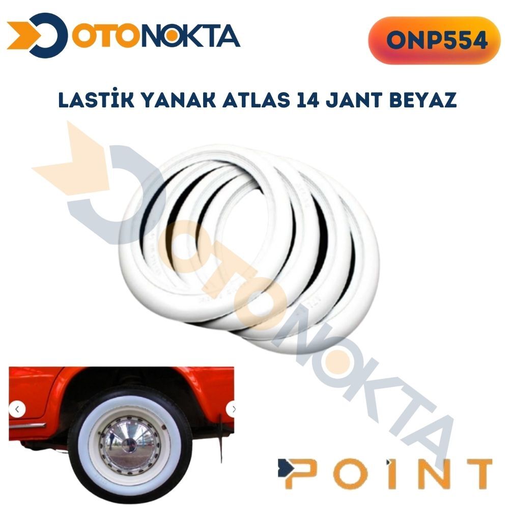 LASTİK YANAK ATLAS 14 JANT BEYAZ